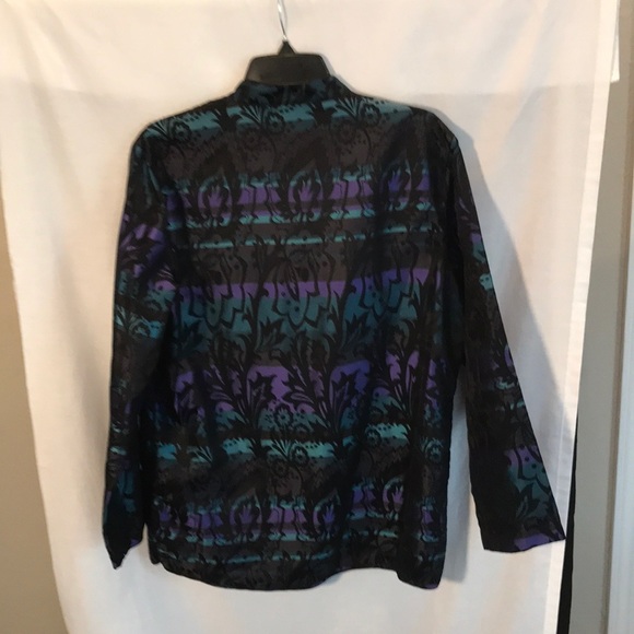 Chico’s Design ladies size 2 multi colored top - Picture 4 of 4